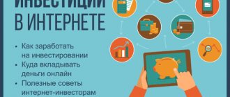Инвестиции в интернете
