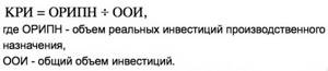 Коэффициент инвестиционной активности