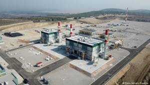 Компрессорная станция газопровода TAP вблизи греческой деревни Кипой.