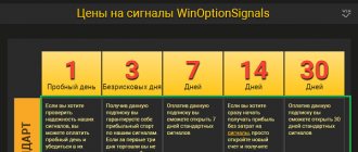Paid binary signals