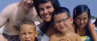 Warren Buffett with his first wife and children