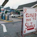 A closed gas station in the United States during the 1973 crisis
